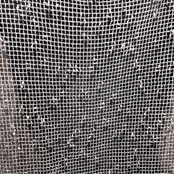 Small Nina Leonard Ivory Open Knit Top Beach Boho Bohemian Vneck Lightweight - Picture 12 of 15